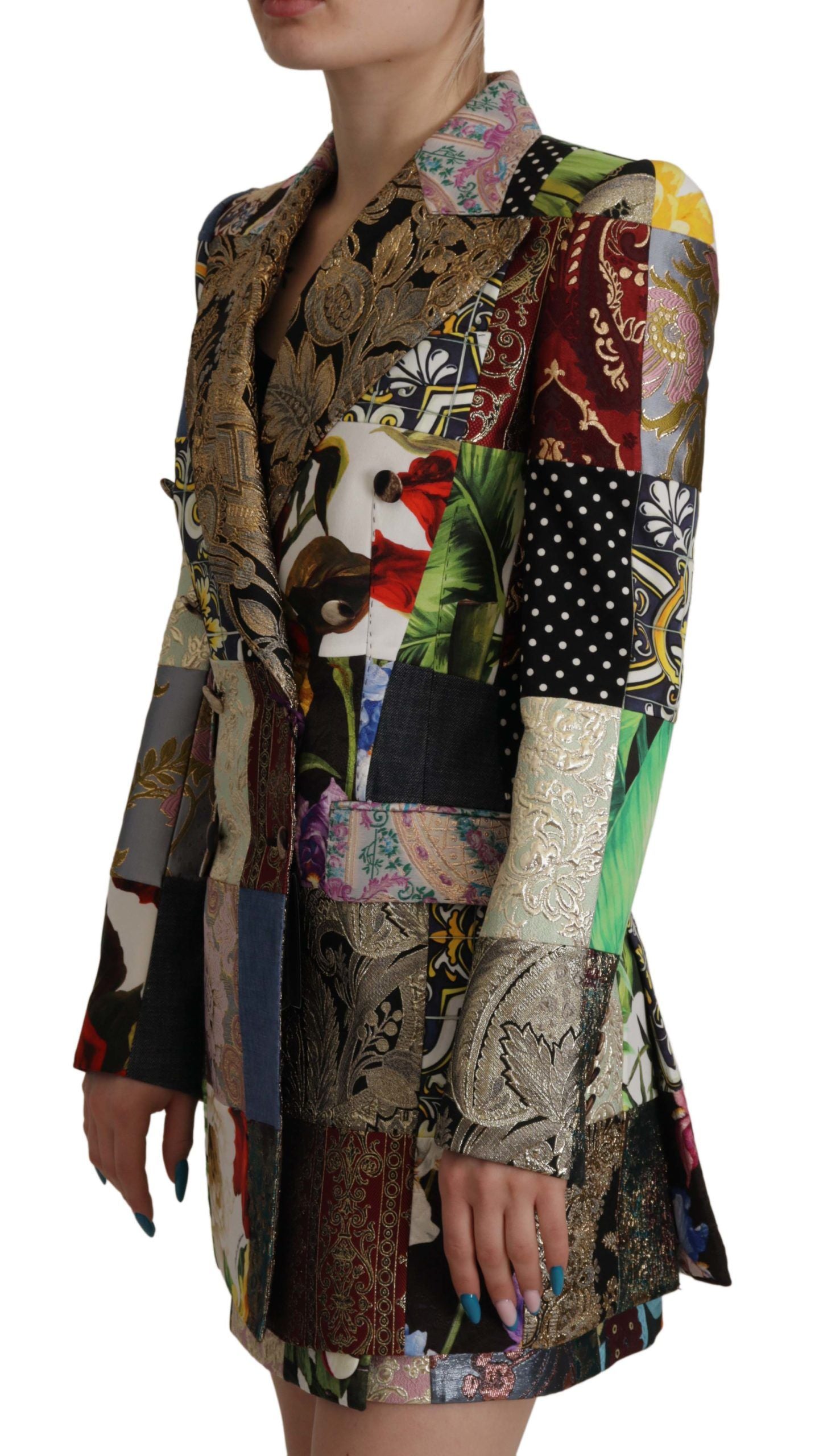 Dolce & Gabbana Multicolor Coat for Women detail view
