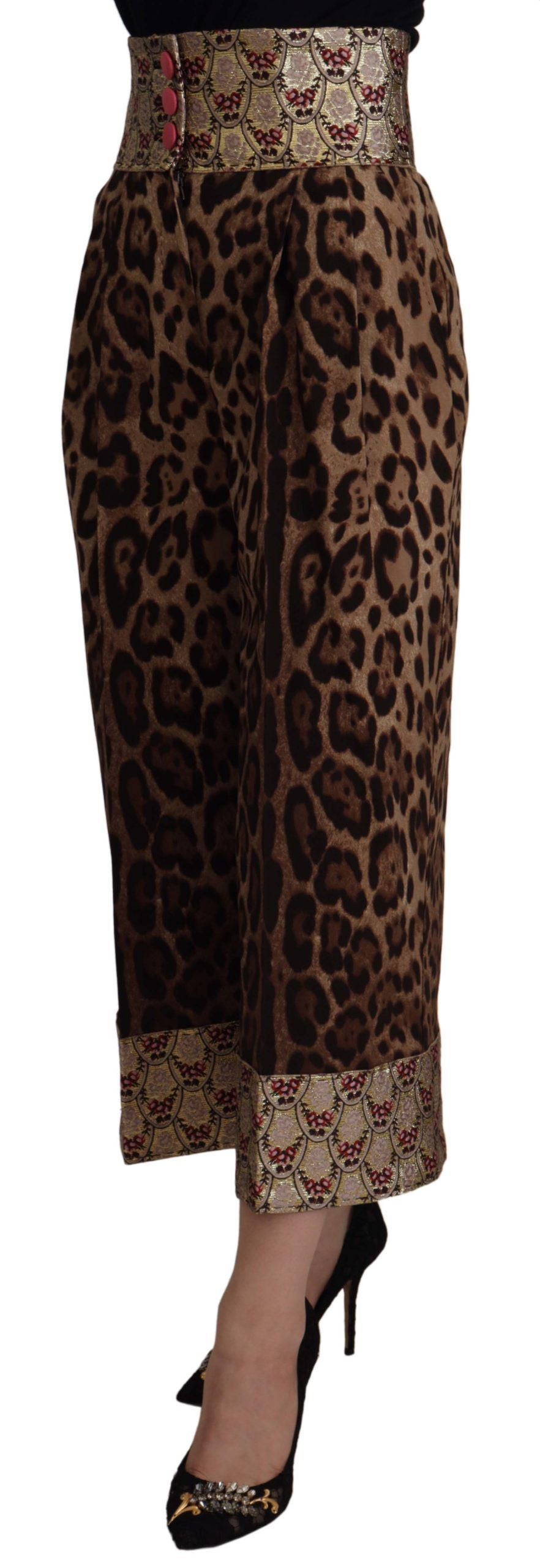 Dolce & Gabbana Brown Cropped Pants for Women alternate view