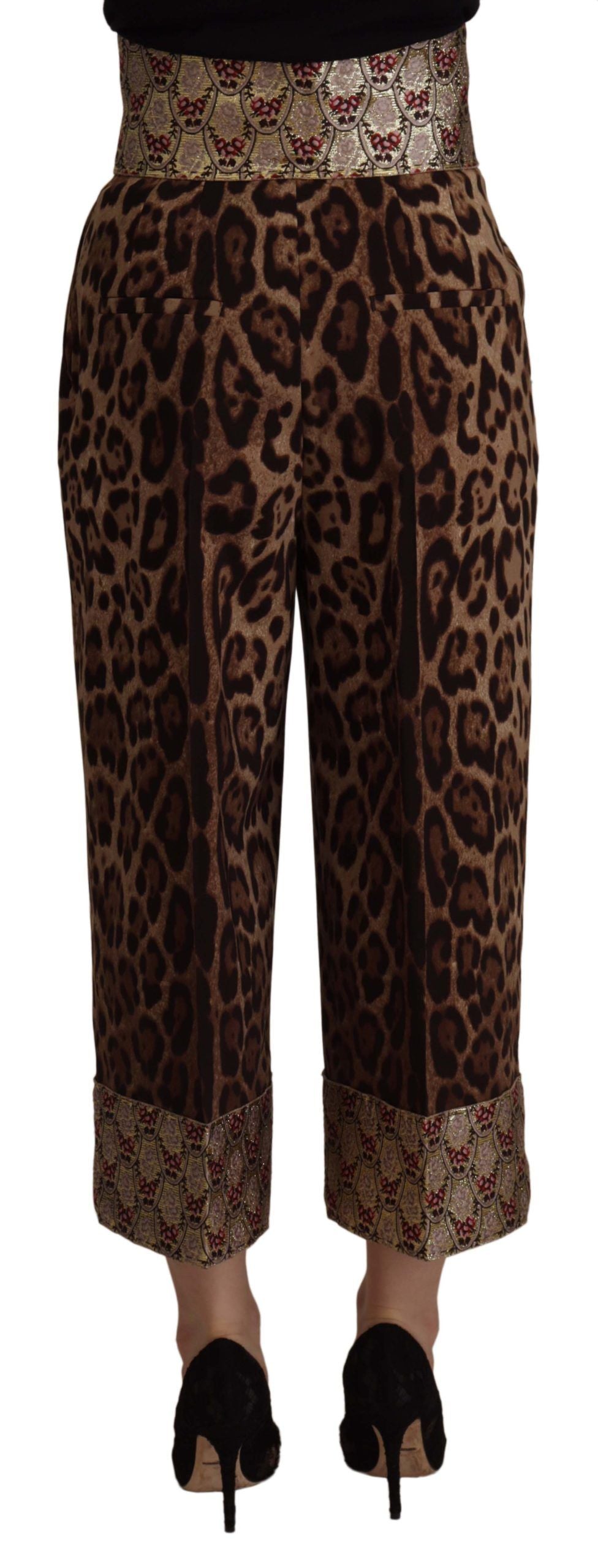Dolce & Gabbana Brown Cropped Pants for Women detail view