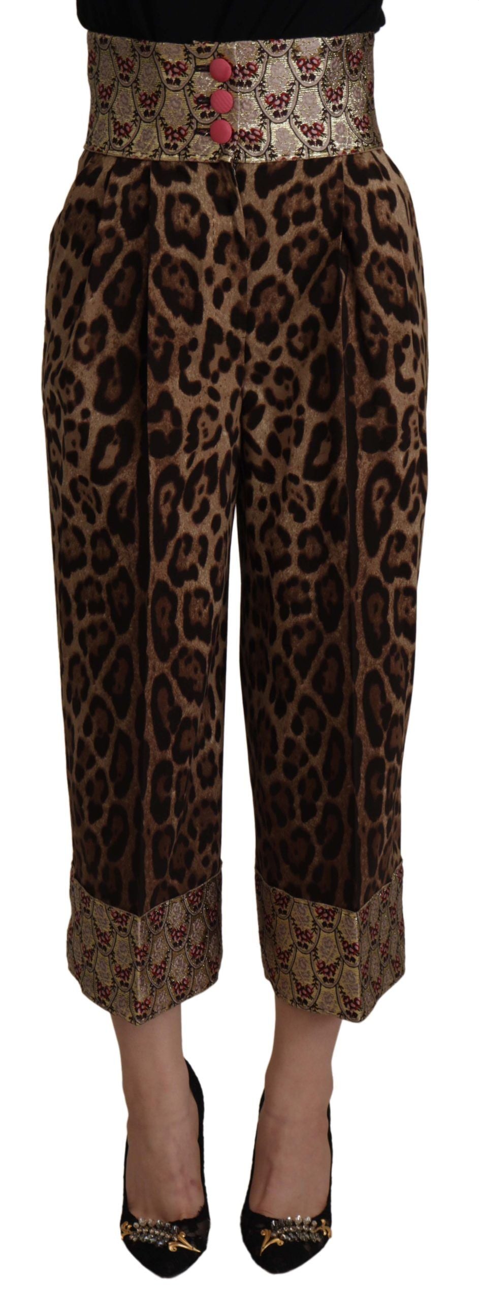 Dolce & Gabbana Brown Cropped Pants for Women