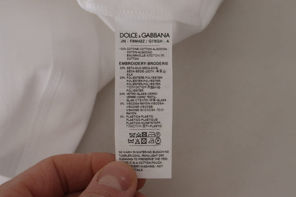 Dolce & Gabbana White Short-Sleeve Shirt for Women additional view
