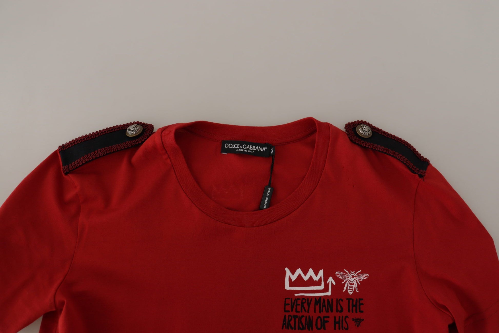 Dolce & Gabbana Red Short-Sleeve Shirt for Women side view