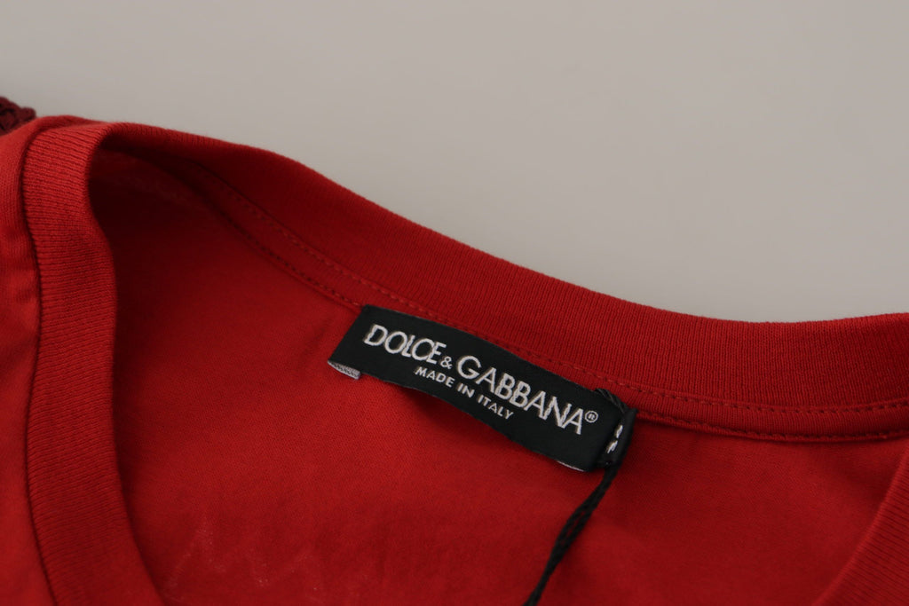Dolce & Gabbana Red Short-Sleeve Shirt for Women additional view