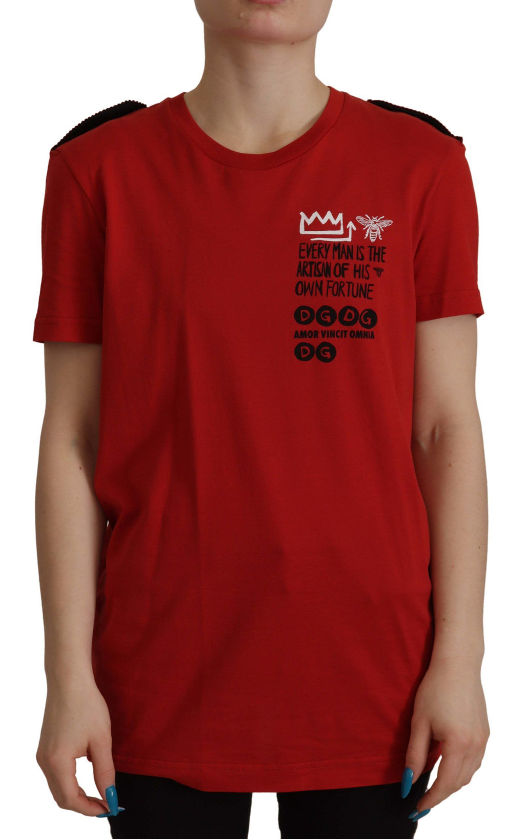 Dolce & Gabbana Red Short-Sleeve Shirt for Women
