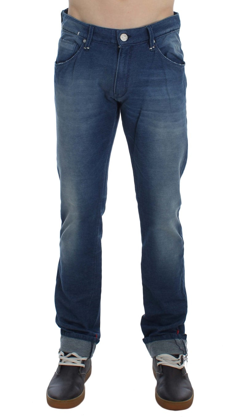Acht Blue Slim Fit Jeans for Men alternate view