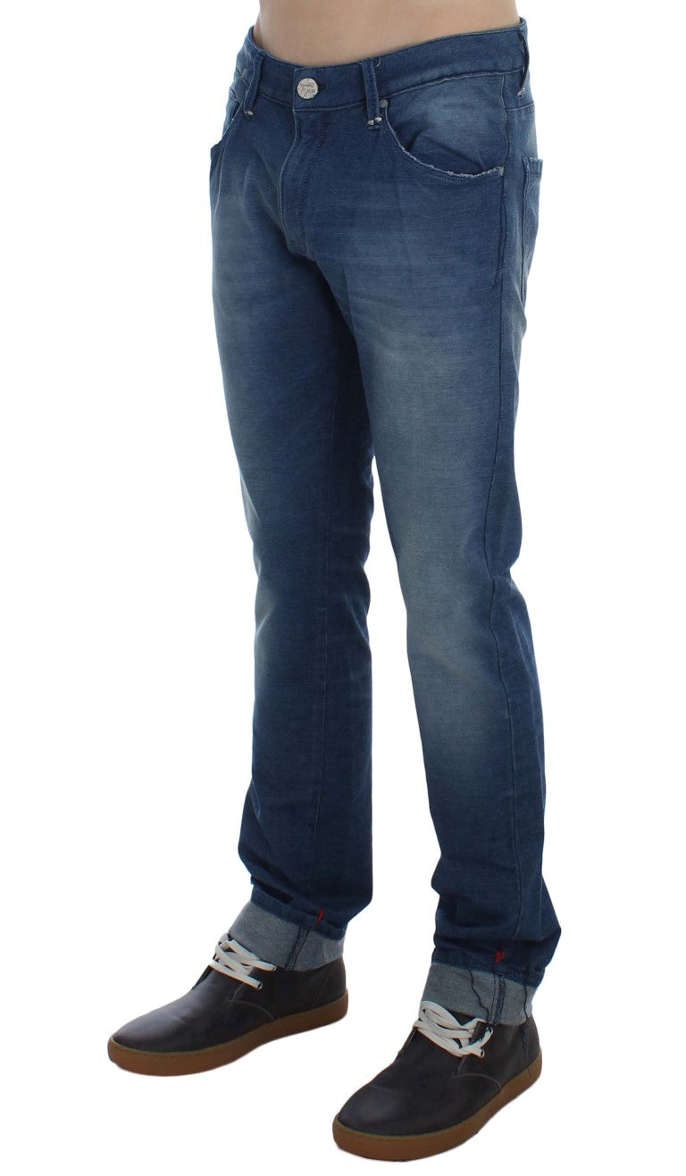 Acht Blue Slim Fit Jeans for Men detail view