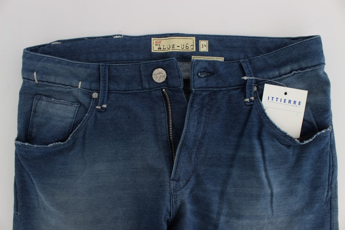 Acht Blue Slim Fit Jeans for Men additional view