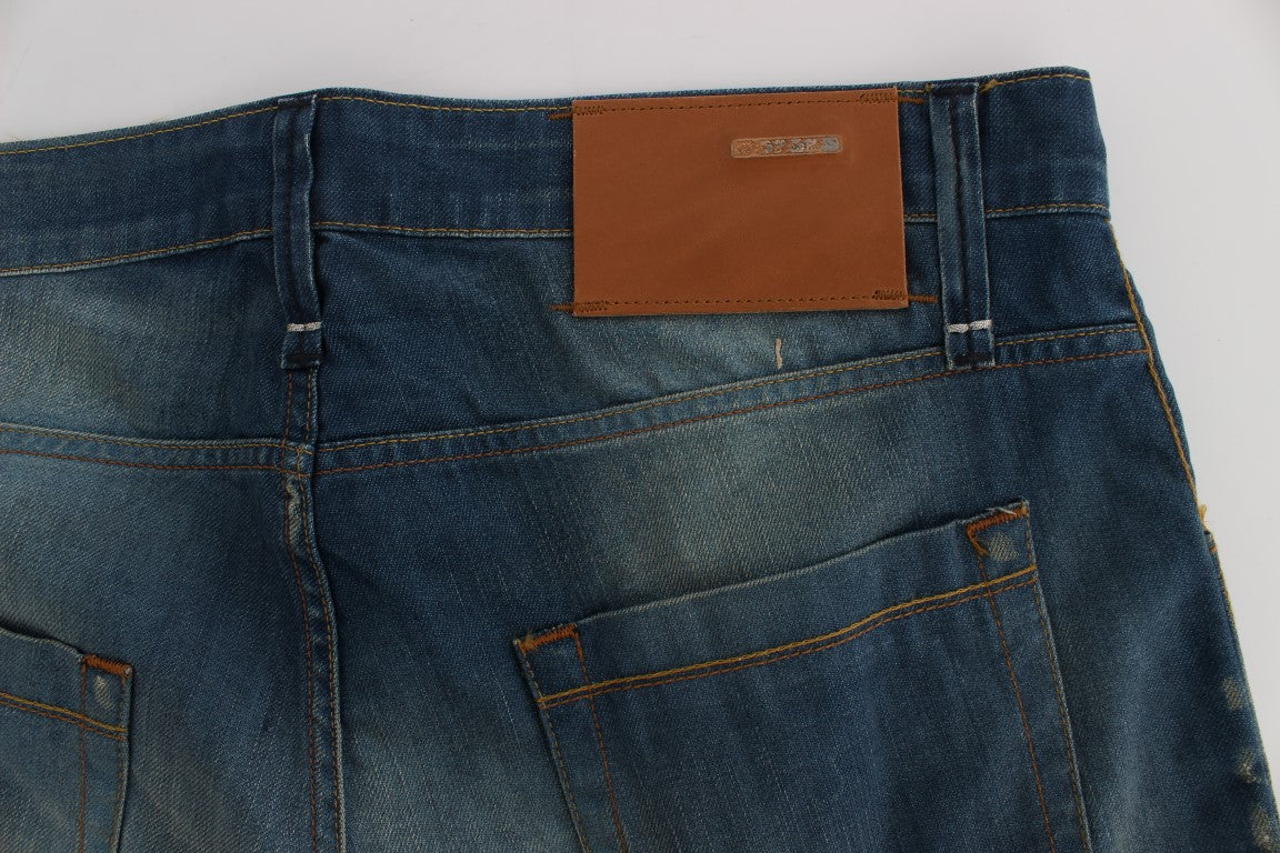Acht Blue Relaxed Fit Jeans for Men additional view
