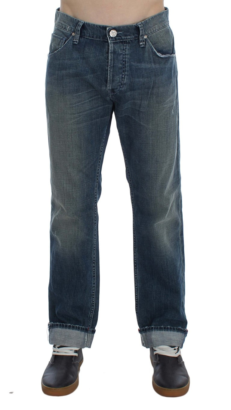Acht Blue Relaxed Fit Jeans for Men alternate view