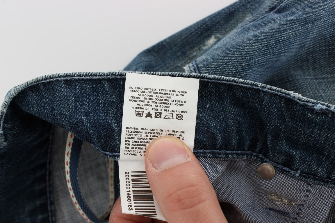 Acht Blue Relaxed Fit Jeans for Men additional view