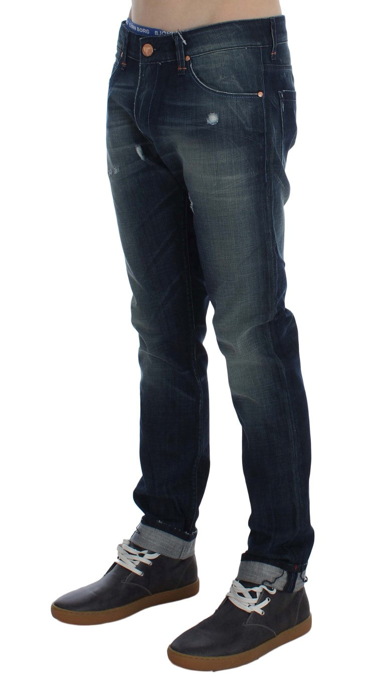 Acht Blue Slim Fit Jeans for Men detail view