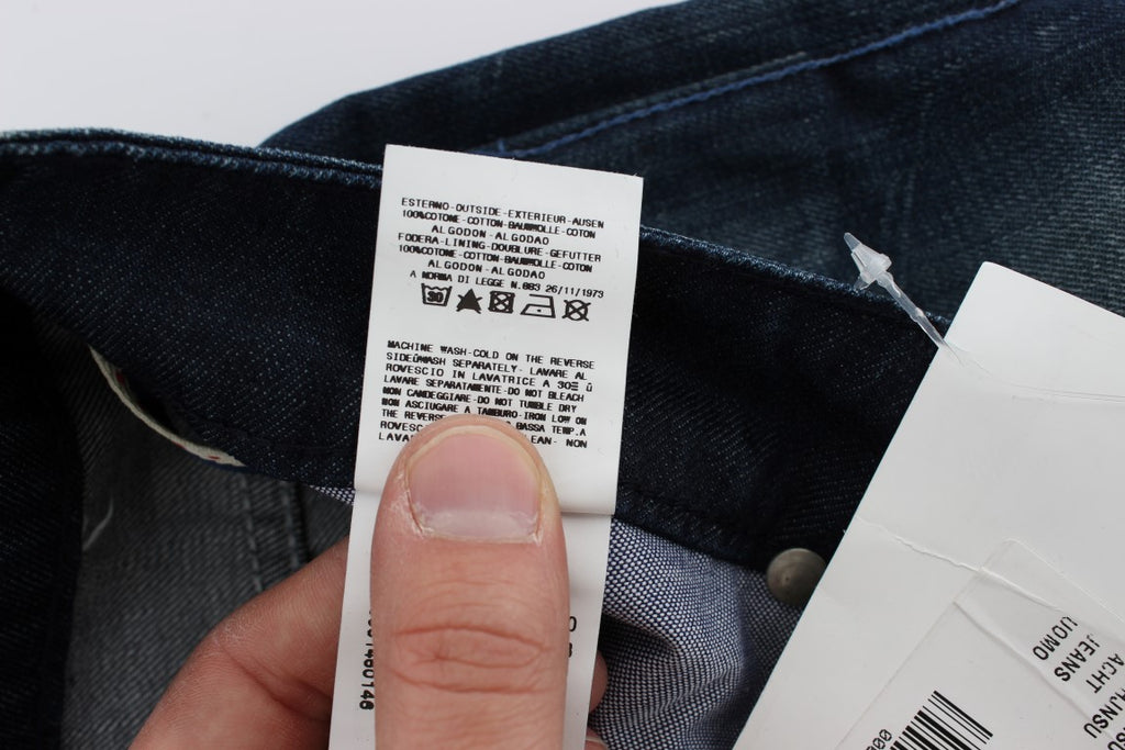 Acht Blue Slim Fit Jeans for Men additional view