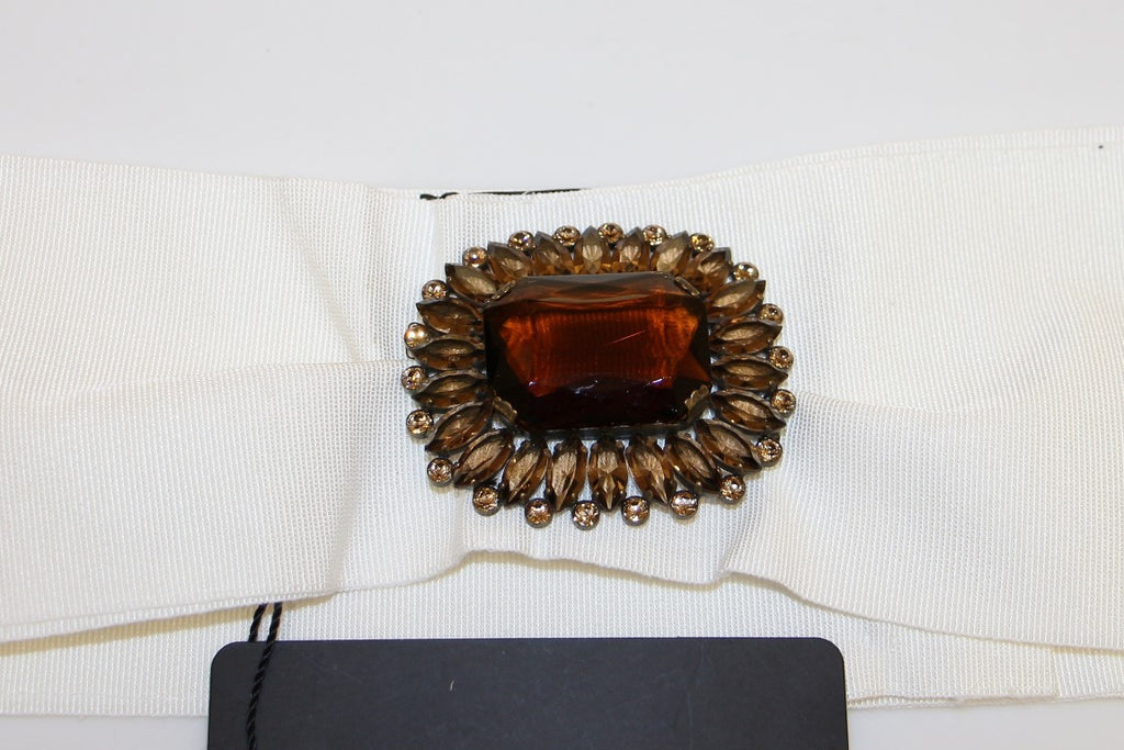 Dolce & Gabbana White High Waist Belts for Women detail view
