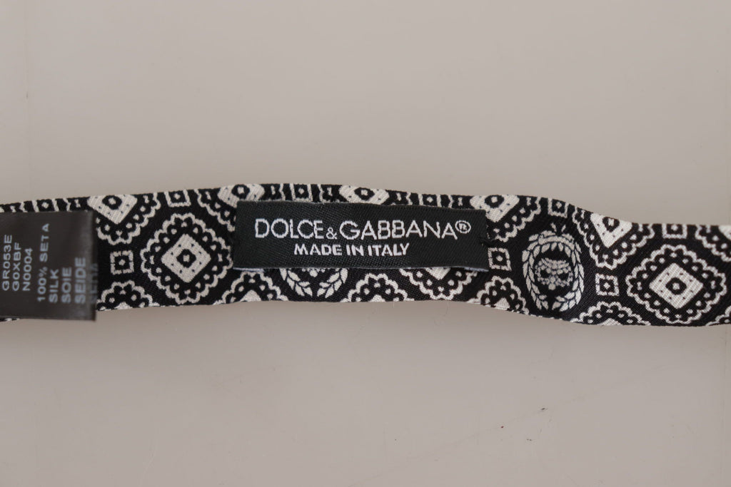 Dolce & Gabbana Black Bowties for Men side view