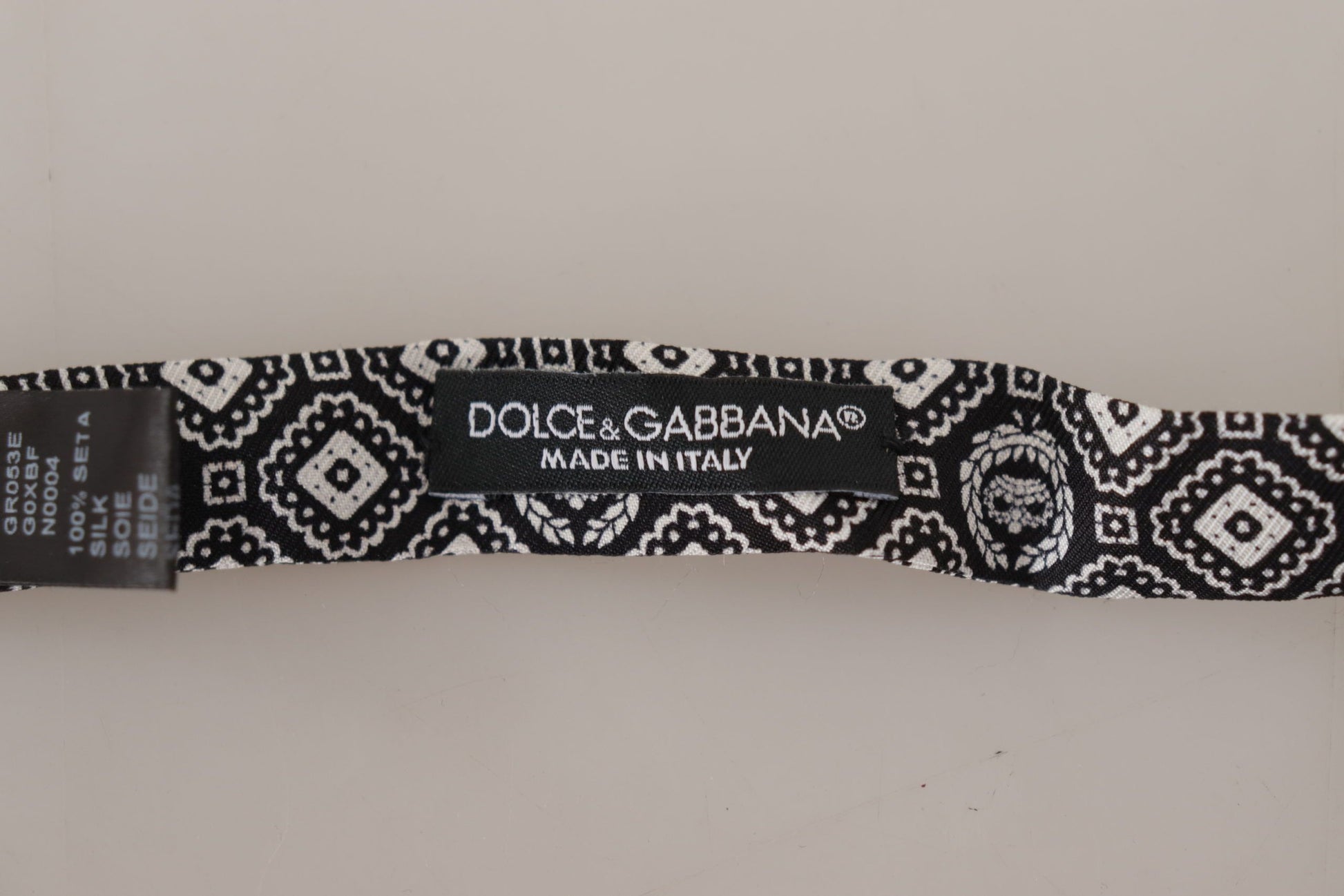 Dolce & Gabbana Black Bowties for Men side view