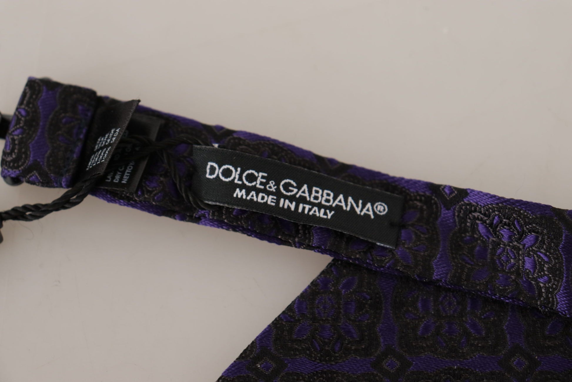 Dolce & Gabbana Blue Bowties for Men side view