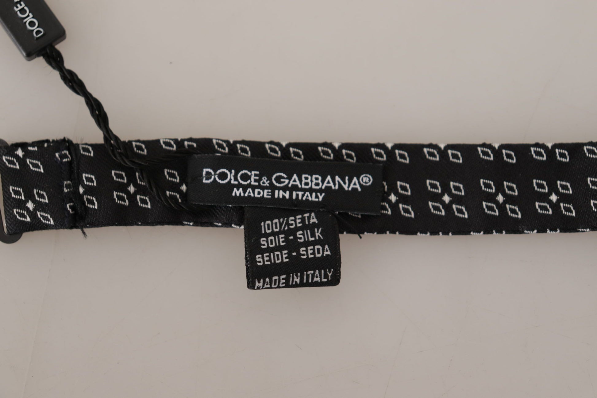 Dolce & Gabbana Black Bowties for Men side view