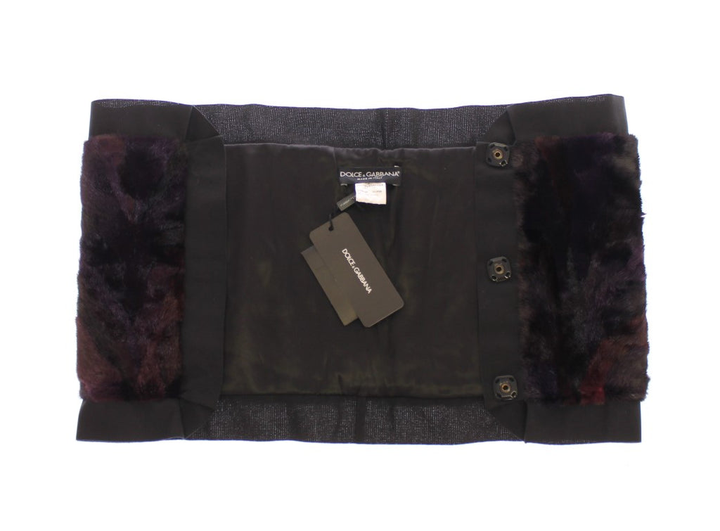 Dolce & Gabbana Purple Scarf for Women detail view