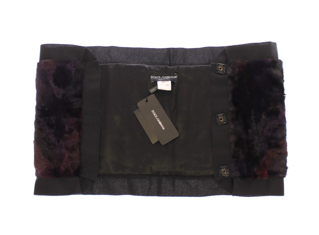 Dolce & Gabbana Purple Scarf for Women detail view