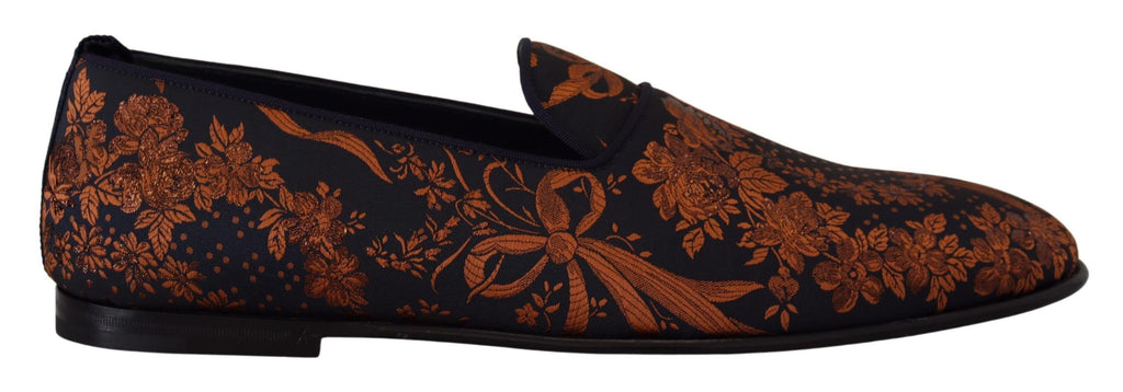 Dolce & Gabbana Blue Slip On Loafers for Men