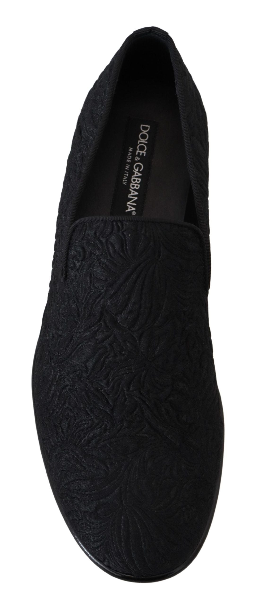 Dolce & Gabbana Black Slip On Loafers for Men alternate view