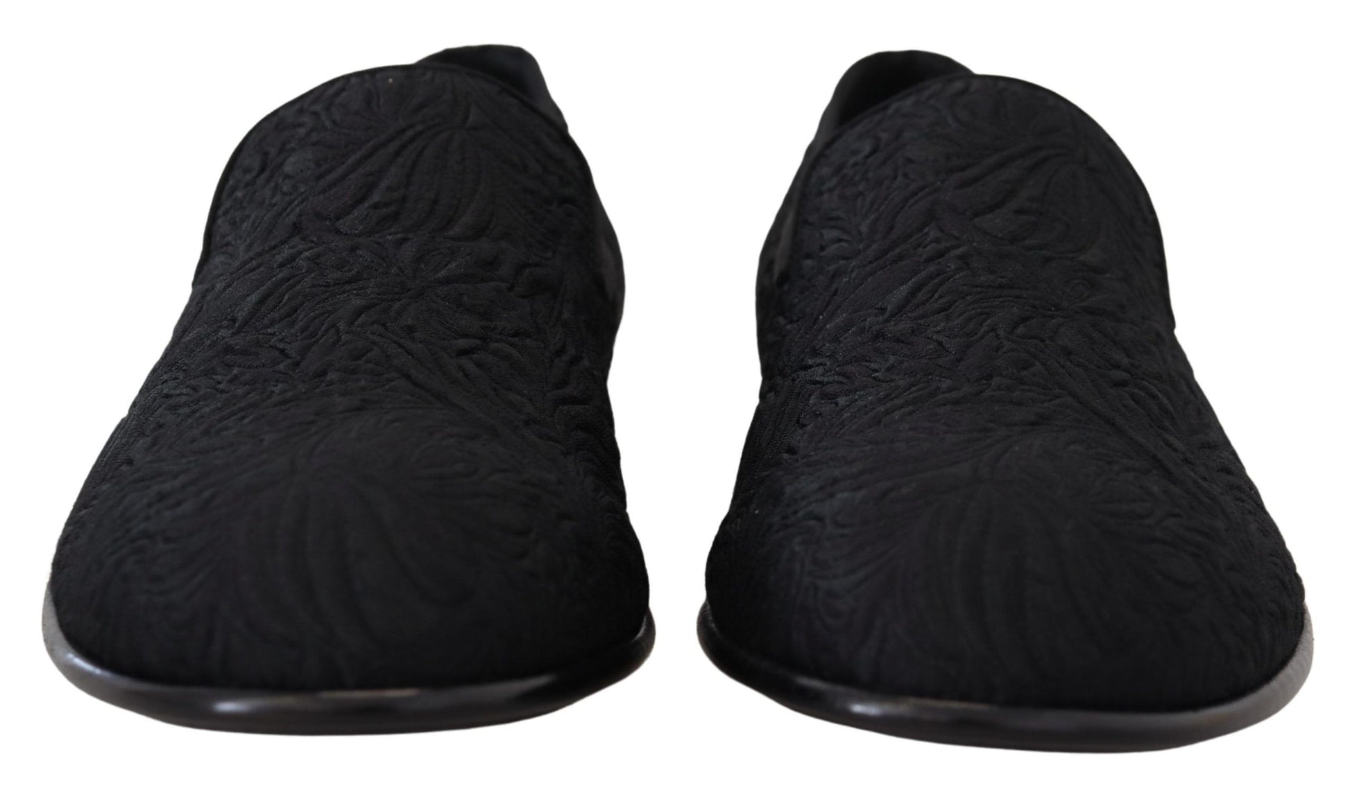 Dolce & Gabbana Black Slip On Loafers for Men detail view