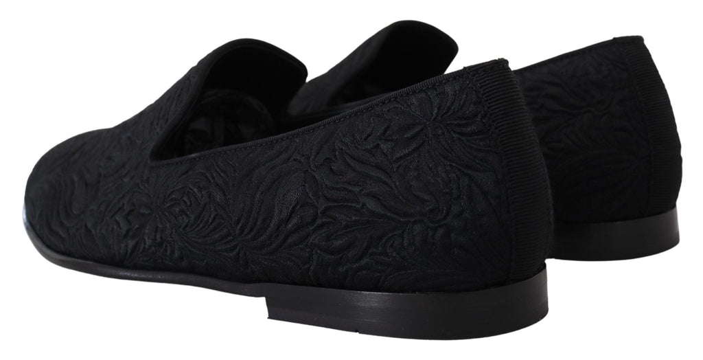 Dolce & Gabbana Black Slip On Loafers for Men additional view