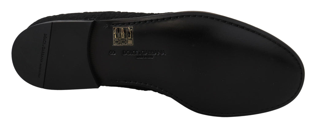 Dolce & Gabbana Black Slip On Loafers for Men additional view