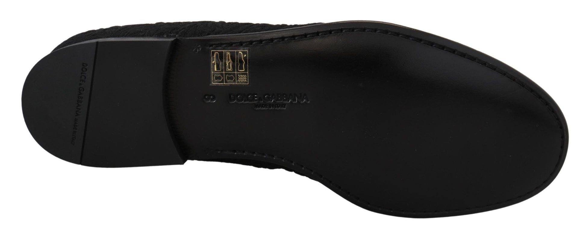 Dolce & Gabbana Black Slip On Loafers for Men additional view
