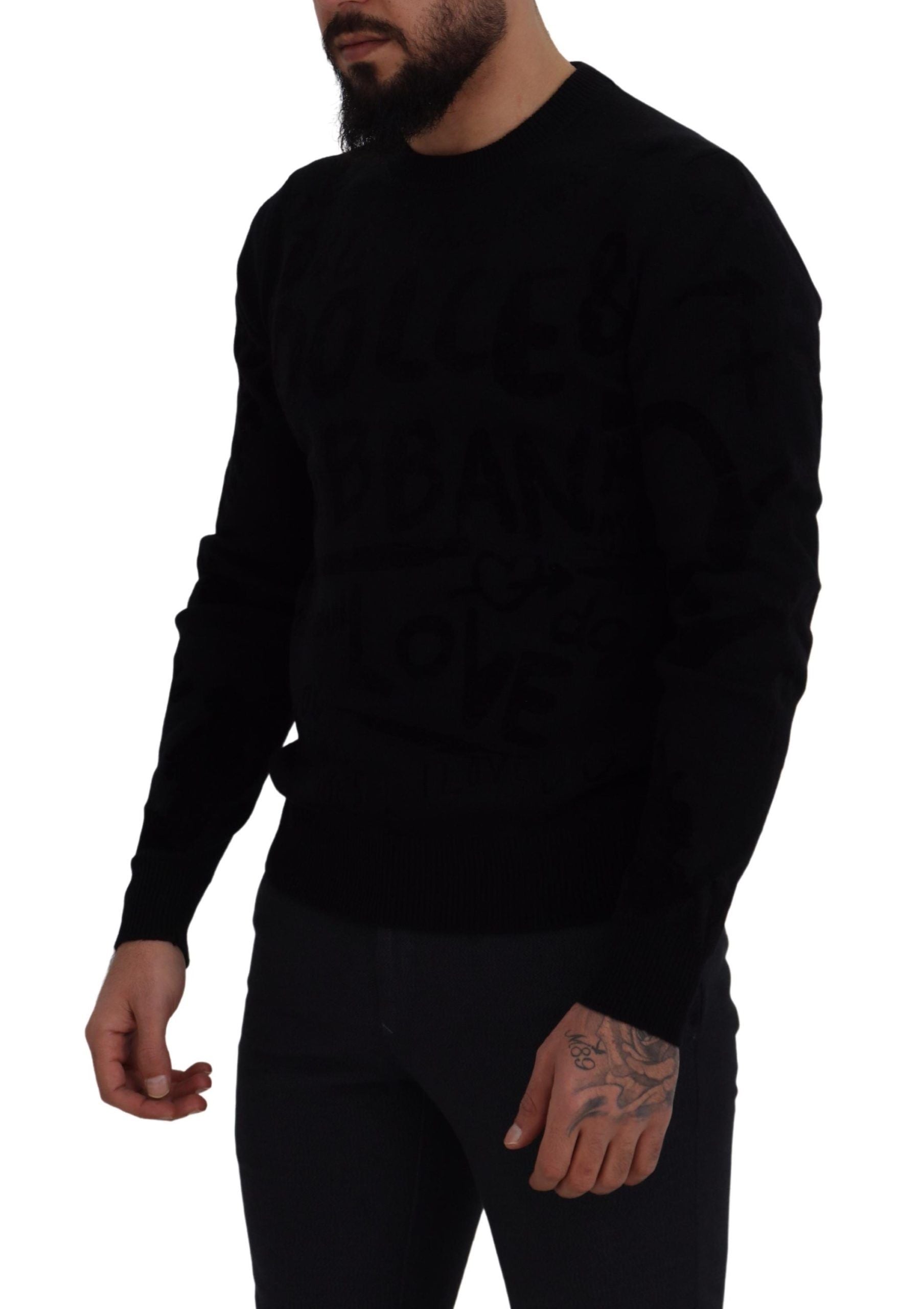 Dolce & Gabbana Black Sweatshirt for Men detail view