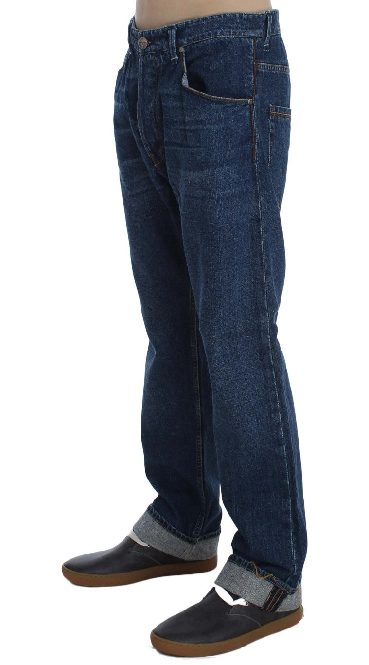 Acht Blue Relaxed Fit Jeans for Men alternate view