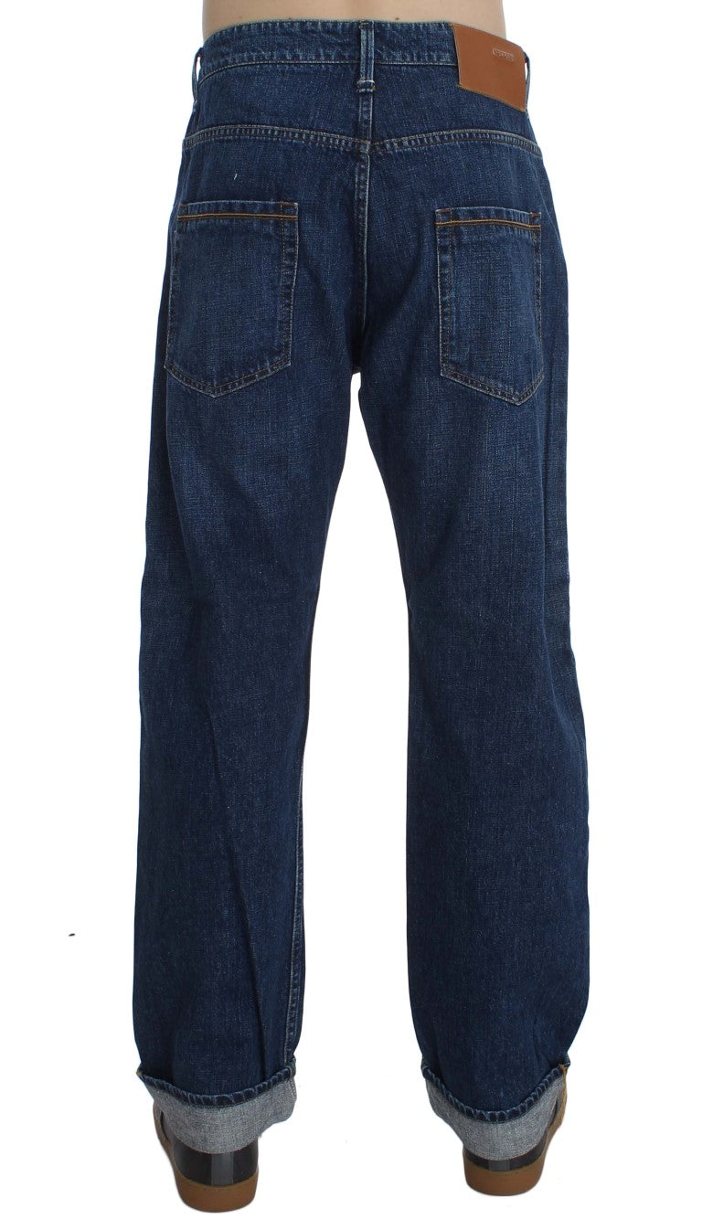 Acht Blue Relaxed Fit Jeans for Men detail view