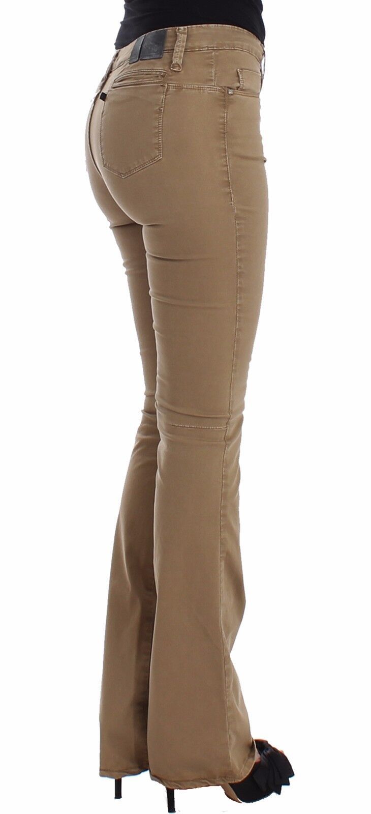 Costume National Beige Straight Leg Jeans for Women side view