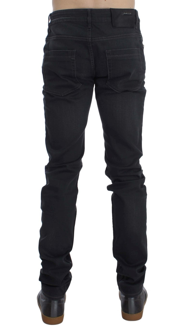 Jean slim stretch en coton gris Acht