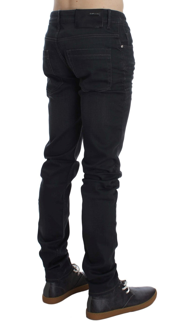 Jean slim stretch en coton gris Acht
