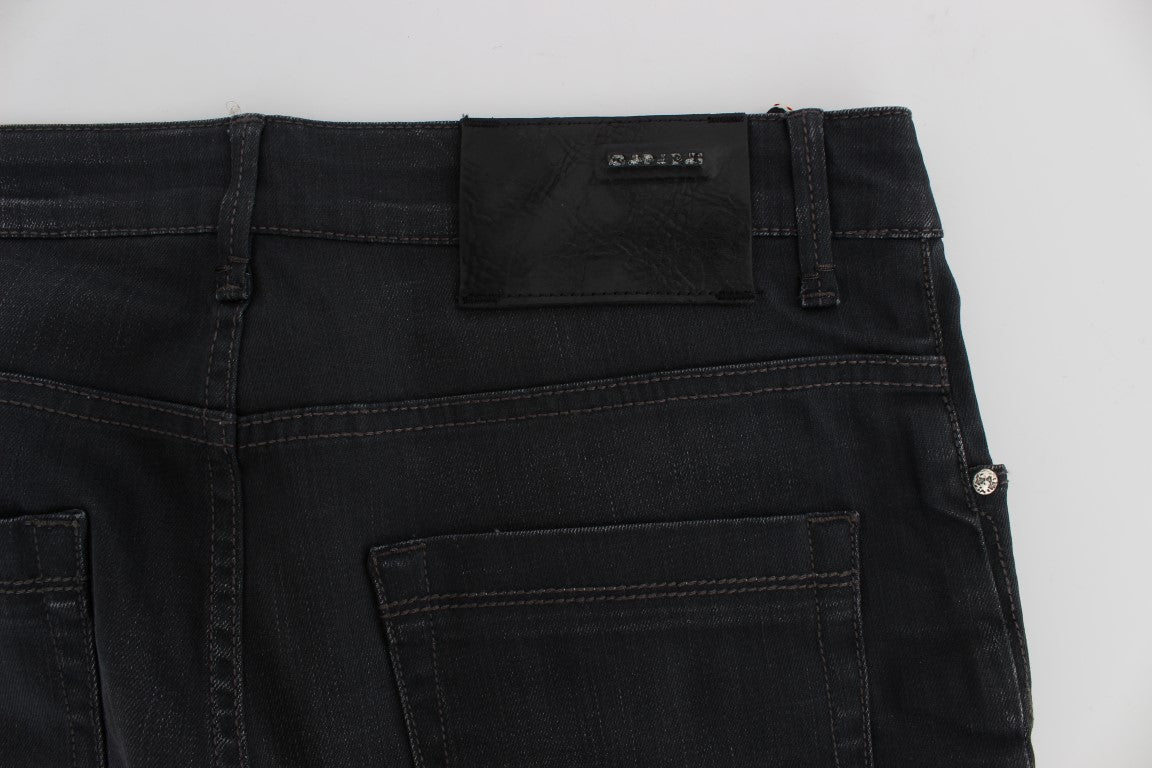 Jean slim stretch en coton gris Acht
