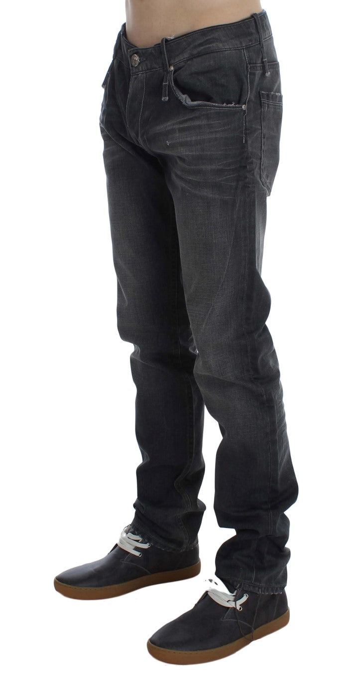 Acht Grey Straight Leg Jeans for Men detail view