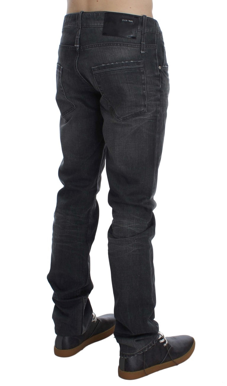 Acht Grey Straight Leg Jeans for Men