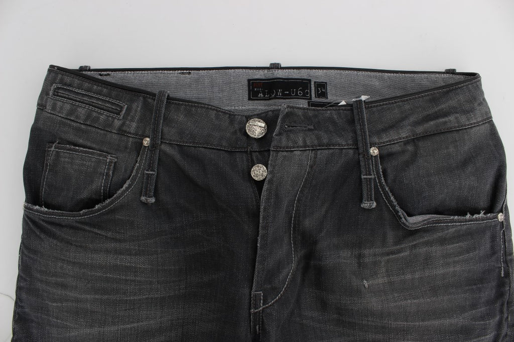 Acht Grey Straight Leg Jeans for Men additional view