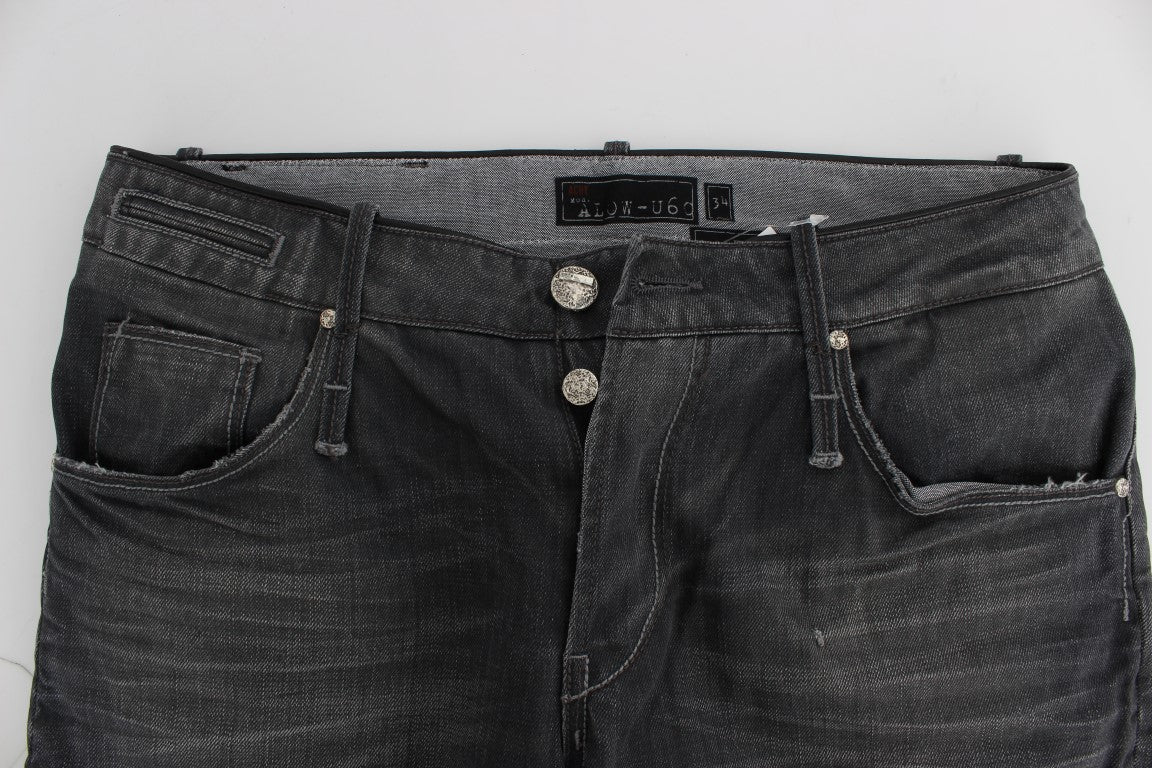 Acht Grey Straight Leg Jeans for Men additional view