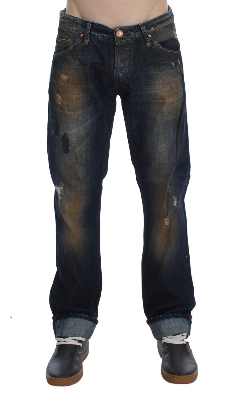 Acht Blue Straight Leg Jeans for Men additional view