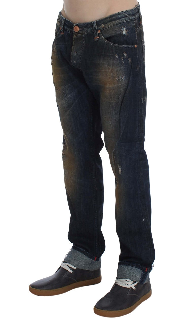 Acht Blue Straight Leg Jeans for Men alternate view