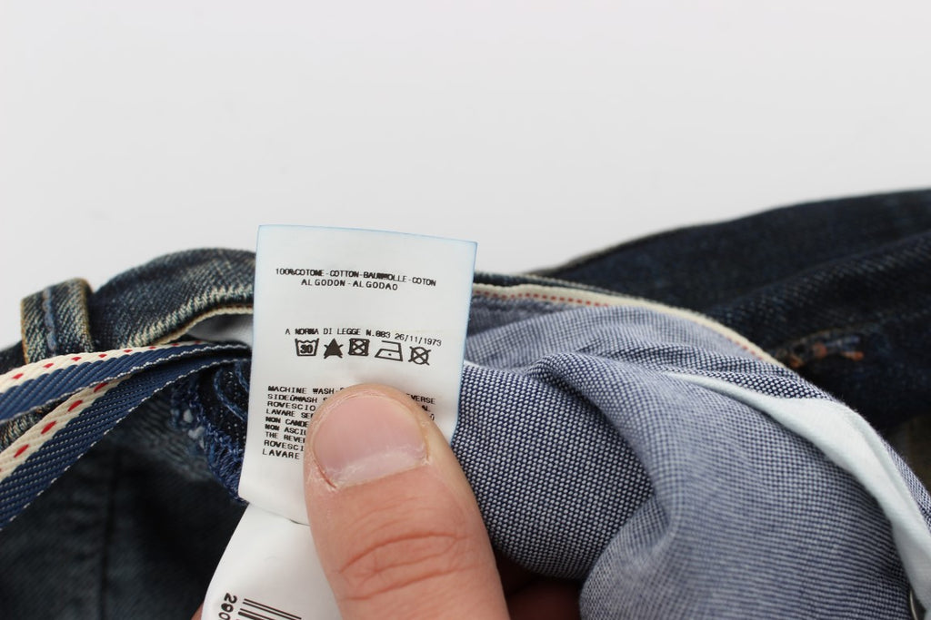 Acht Blue Straight Leg Jeans for Men additional view