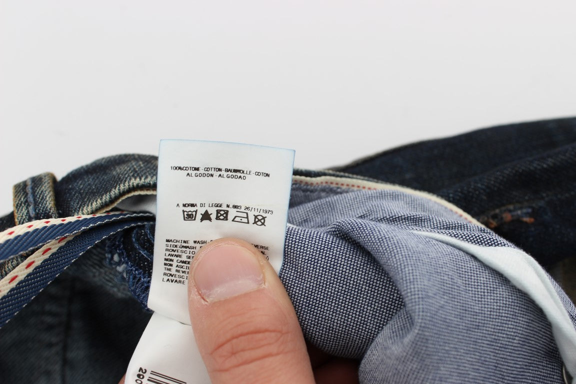 Acht Blue Straight Leg Jeans for Men additional view