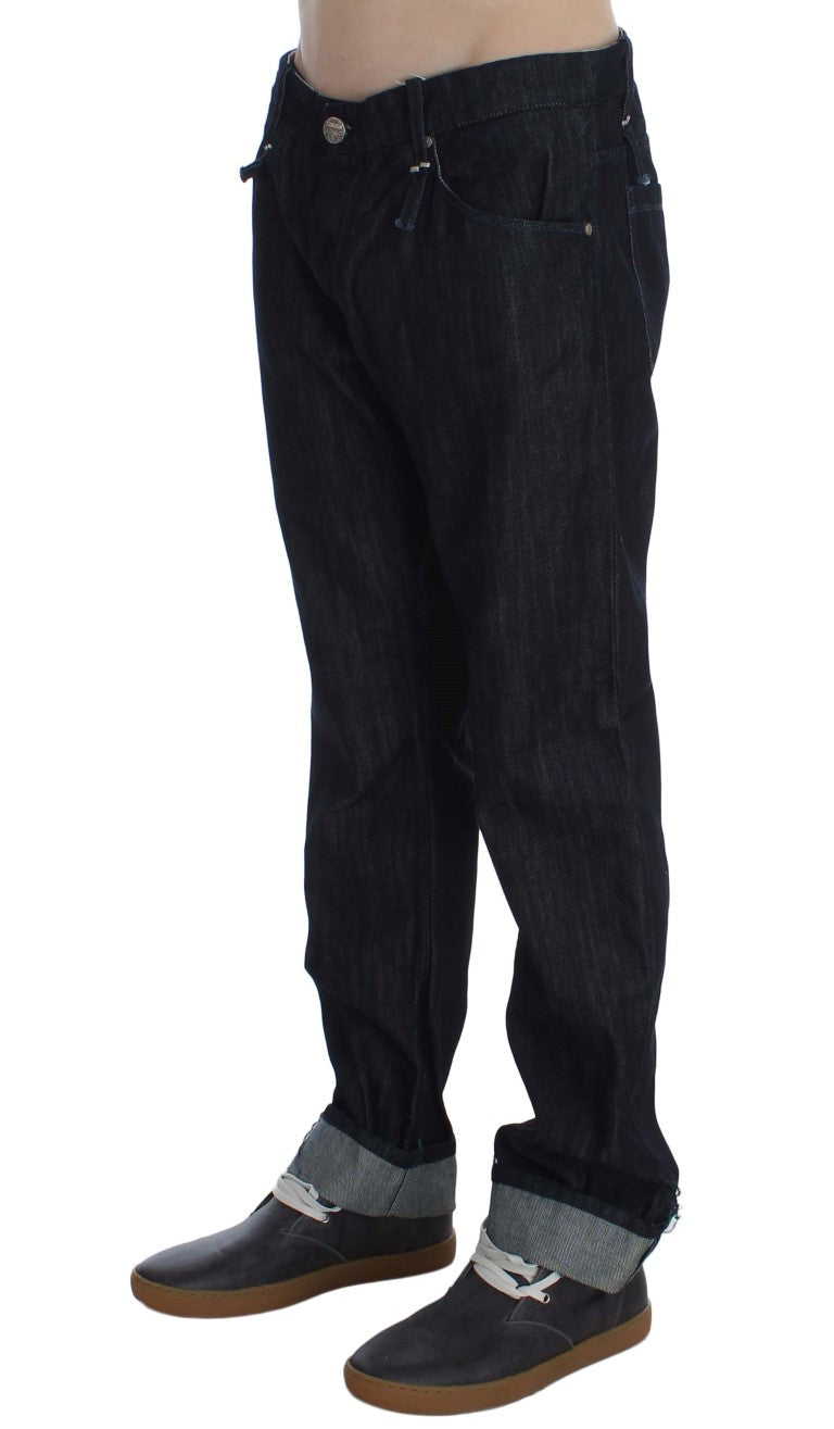 Acht Blue Straight Leg Jeans for Men detail view