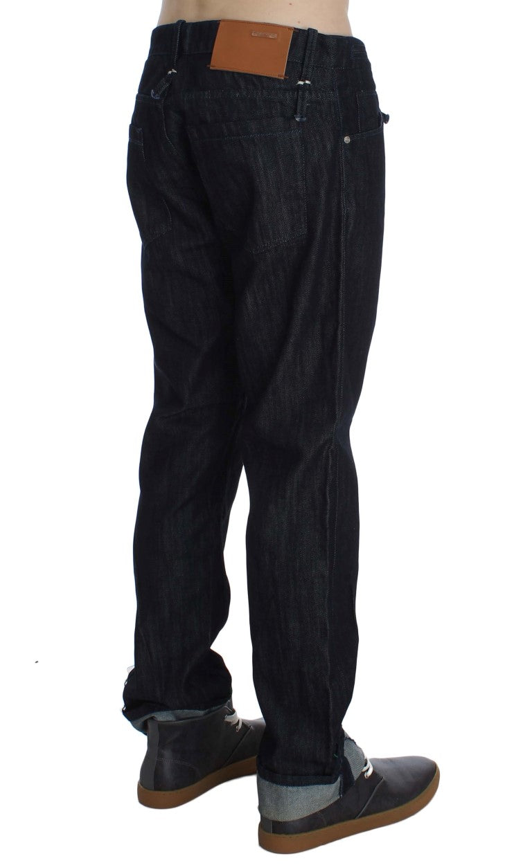 Acht Blue Straight Leg Jeans for Men