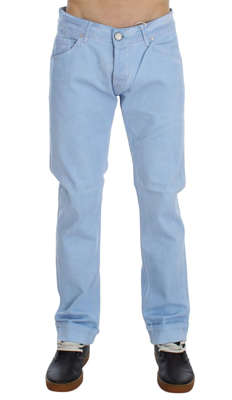 Acht Blue Straight Leg Jeans for Men alternate view