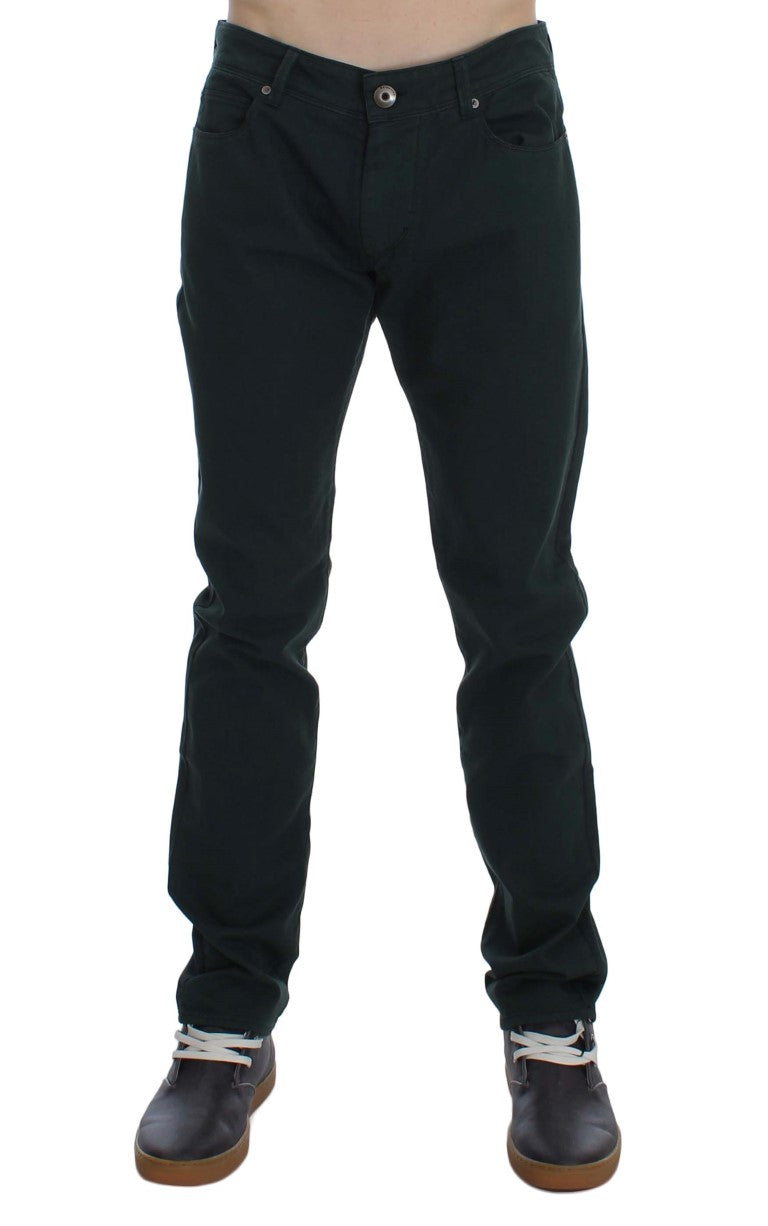 Ermanno Scervino Green Straight Leg Jeans for Men