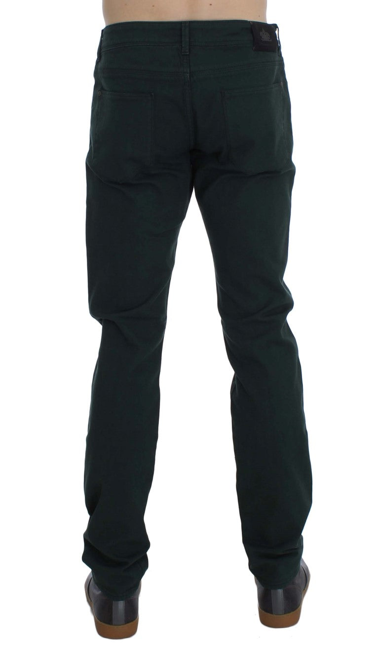 Ermanno Scervino Green Straight Leg Jeans for Men detail view