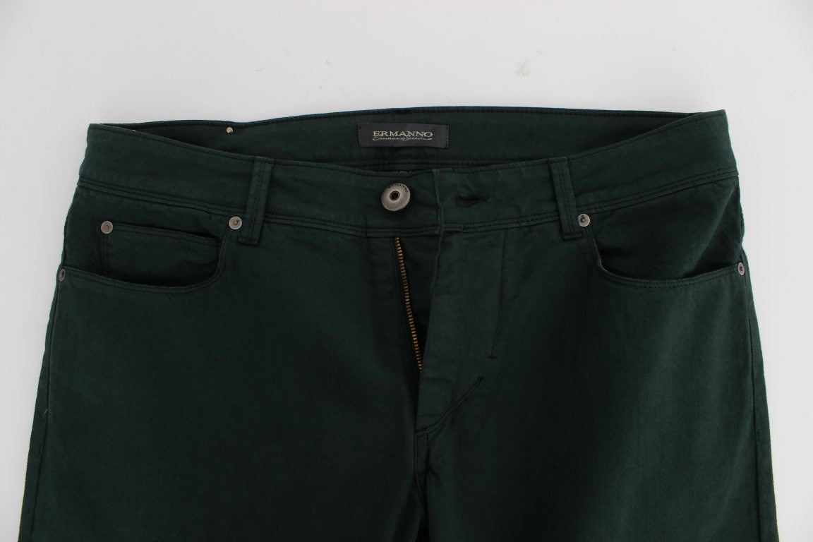 Ermanno Scervino Green Straight Leg Jeans for Men additional view